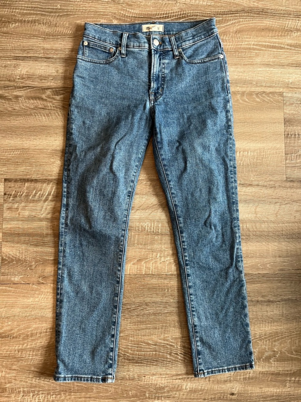 Madewell Perfect Vintage Jeans Size 25 Mid Rise Straight Leg Classic